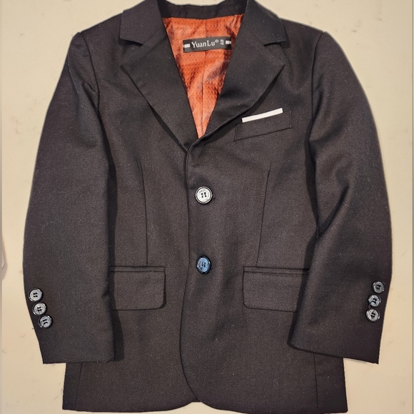 YuanLu 4 pc Black Suit Size 4 child - Picture 12 of 15